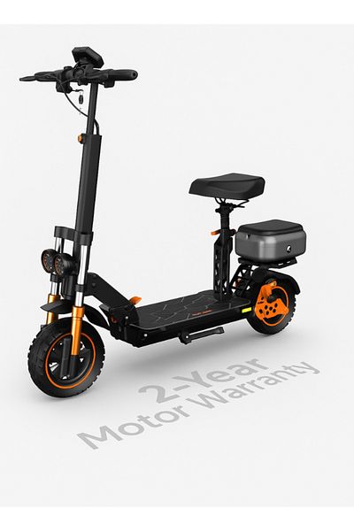 niyazi Electric Scooter for Adults with Seat and Bag | Powerful M5 Pro 2-Seater Scooter | Monster Scooter for Daily Commuting