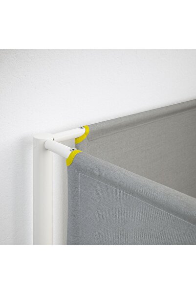 IKEA ranza, beyaz-açık gri, 90x200 cm, tek yataklı-masasız