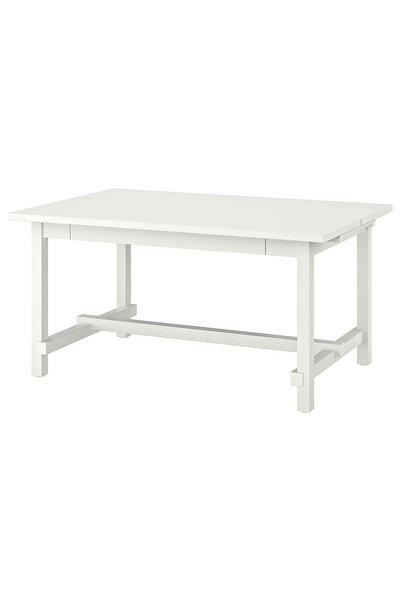 IKEA açılır yemek masası, beyaz, 4-6 kişilik, açılabilir, 152/223x95 cm