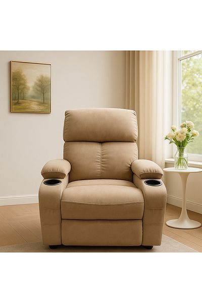 SAHABA Beige Cloud Recliner Chair