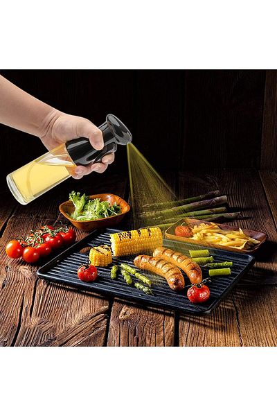 Bogadini Pulverizator de ulei 200 ml – Dozator din sticla pentru gatit