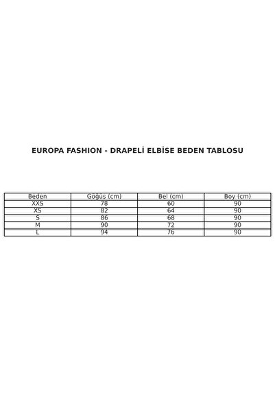 EUROPA drapeli dijital baskı elbise