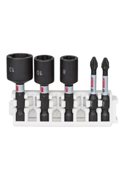 Bosch - Impact Control Serisi 5'li Lokma Ve Uç Seti 8/10/13 Mm Ph2/pz2 *50mm