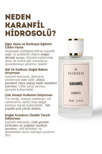 Harrem Karanfil Suyu Akne Ve Siyah Nokta Karşıtı Tonik