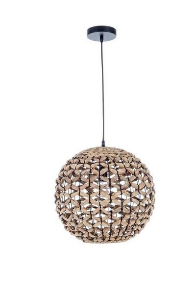 Bizzotto Kenya Yosun Hasırı Örgülü Etnik Avize