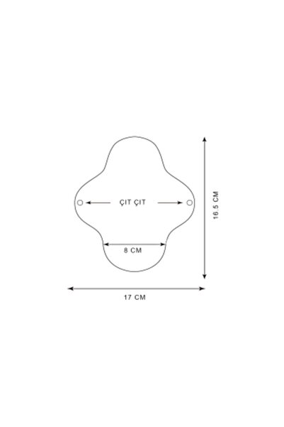 Ponped Bamboo Washable Natural Women's Pads 12Pcs (Daily) Mixed Color