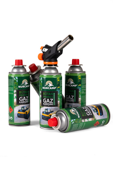 Nurcamp Cx-500-227 Çakmaklı Pürmüz 5'li Gaz Kartuşu