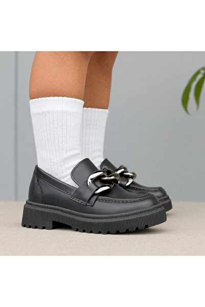 JOJO KIDS pantofi de scoala din piele neagra pentru fete, pantofi clasici, ta...