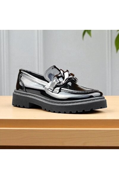 JOJO KIDS حذاء مدرسي من الجلد باللون الأسود للفتيات، حذاء كلاسيكي، نعل لتقويم...