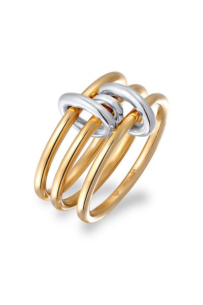 ELLI Ring Ring ohne Steine Damen Knoten 925 Sterling Silber Party / Silvester