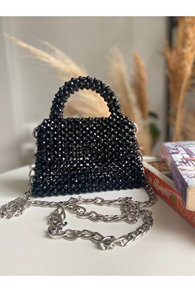 Parrio Akrilik Siyah Petek El Çantası