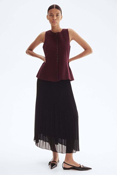H&M Pleated chiffon skirt
