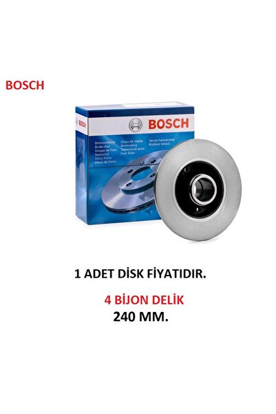 Bosch FREN DİSKİ ARKA CLİO 3 MEGANE 2 MODUS 1.2TCE 1.4 RULMANSIZ 7701207823 0...