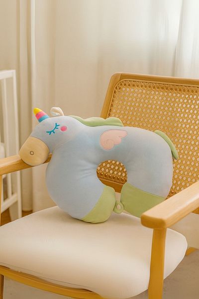 Ecrou Μαξιλάρι λαιμού Unicorn Μπλε