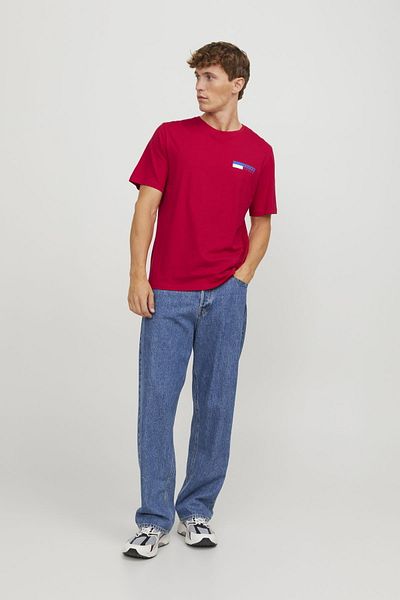 Jack & Jones 12233999 Ανδρικό μπλουζάκι με λογότυπο Jjecorp Play Ss O-Neck Noos Ss