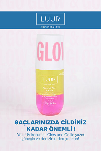 LUUR COSMETICS & MORE Glow & Go Glowita Çift Fazlı Saç Bakım Spreyi Canlandır...