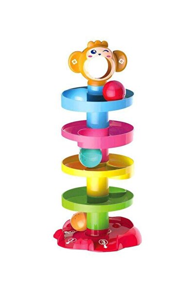 LIXADA لعبة برج الكرات الدوارة، برج الكرات المتساقطة المكون من 5 طبقات، لعبة ...