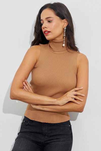 Cool & Sexy Bluză pentru femei Camel Fisherman YV97