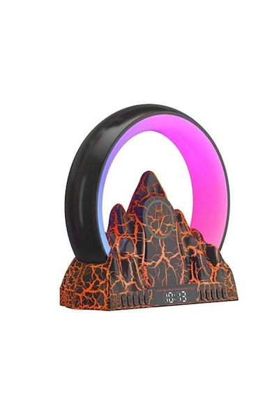 MILARIS Lampa Smart LED RGB, MILARIS®, Functie de Alarma, Functie de Radio FM, Ceas digital cu alarma