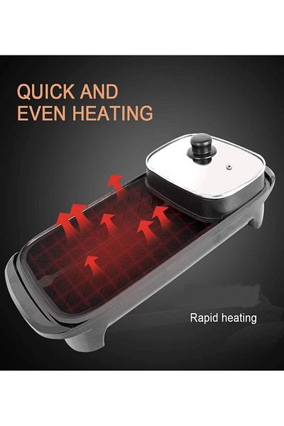 Generic Multifunctional Electric Frying Pan Non Stick Electric Griddle with Adjustable Temperature Control f