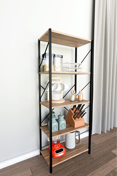 Morpanya Royals Metal Mutfak Dolabı Mutfak Rafı Mutfak Organizer Kahve Köşesi Ceviz