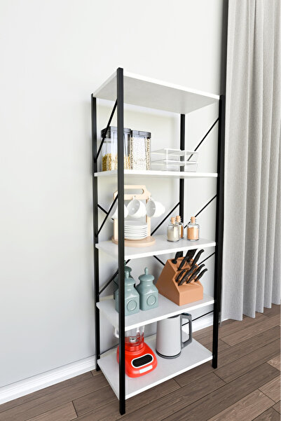 Morpanya Royals Metal Mutfak Dolabı Mutfak Rafı Mutfak Organizer Kahve Köşesi Beyaz