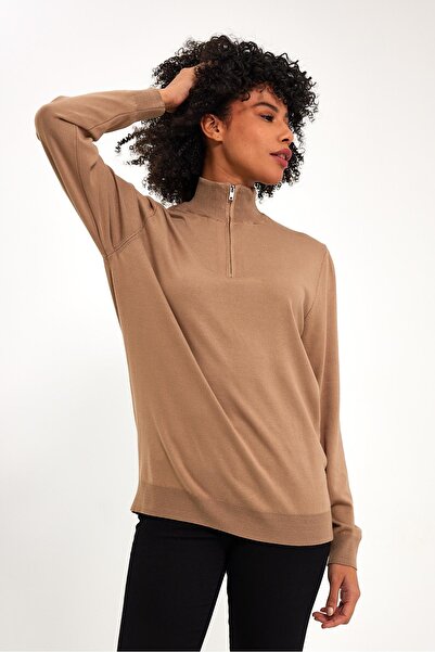 ALEXANDERGARDI ALEXANDERGARDİ FERMUARLI BALIKÇI YAKA SALAŞ KAZAK (E23-6701)