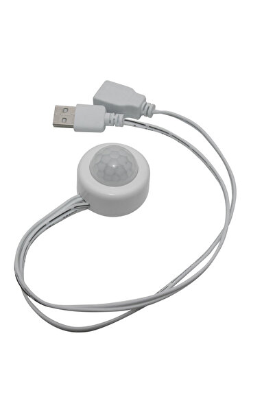Choice مفتاح مستشعر حركة الجسم بالأشعة تحت الحمراء USB WHITE 2025 PIR DC 5V -...