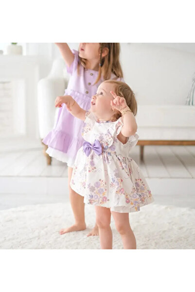 aysskids Kelly Çiçek Desenli Kız Bebek Romper