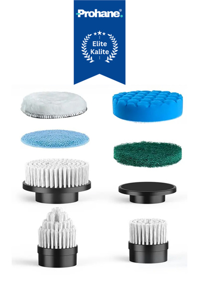 prohane مجموعة من 7 رؤوس بديلة لفرشاة التنظيف الكهربائية (رؤوس فقط - الجهاز غ...