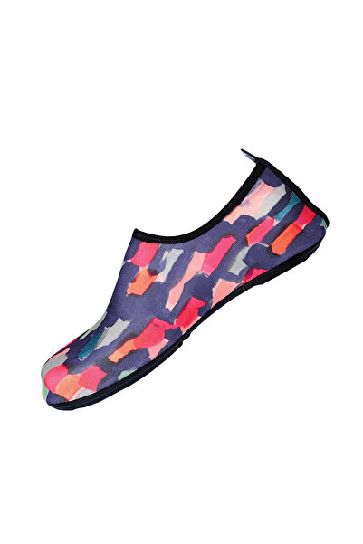 Peluche Pastel Renkli Kaymaz Tabanlı Esnek Hafif Kadın Havuz Plaj Deniz Ayakkabısı