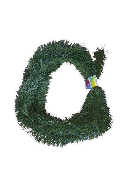 partidolu Anul Nou 7,5 Cm Latime Culoare Verde Sârmă Spiralată Ornament Ghirlandă de Pin 5 Metri
