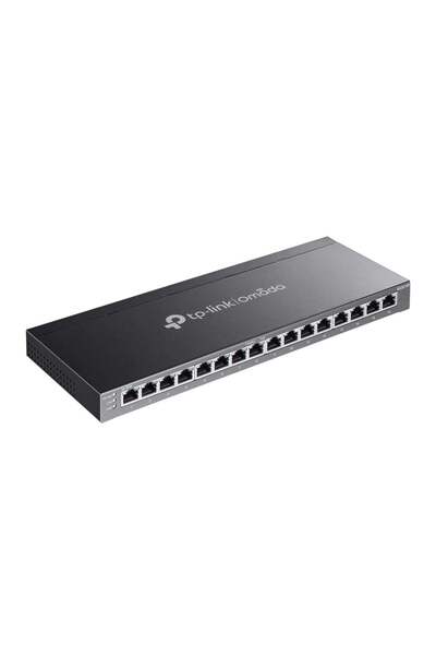 TP-LINK Switch 8 ports RJ45 Gigabit PoE, 8 x RJ45 Gigabit, Budget PoE 120W, Management - Omada SG2016P