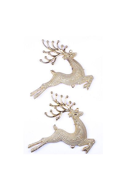 partidolu Ornament de Anul Nou de Crăciun de Pădure de Pin Culoare Aurie 14 Cm 2 Bucsf447