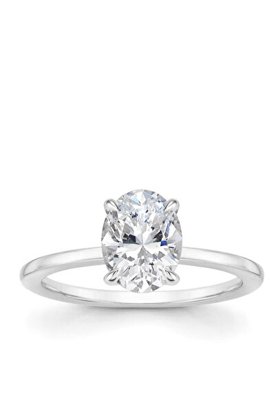 CARATS LAB GROWN DIAMOND Carats Pırlanta 0.70 Karat Oval Kesim E Renk VS1 Laboratuvar Pırlanta Tektaş Yüzük