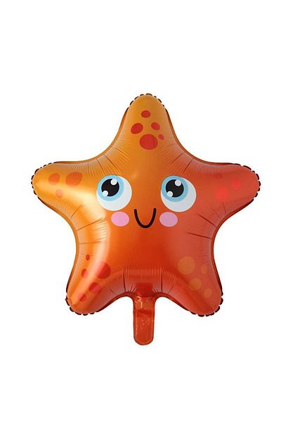 partidolu Smiling Sea World Starfish Starfish Shaped Foil Balloon 61 X 61 Cm 1 Piece Ha