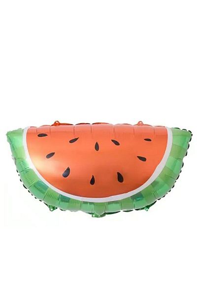 partidolu Fruit Watermelen Watermelon Shaped Foil Balloon 48x67 Cm Red Color 1 Piece Haw