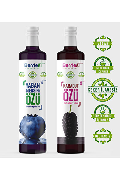 SHOPINGTR Karadut Özü 700 gr & Yaban Mersini Özü 700 gr.