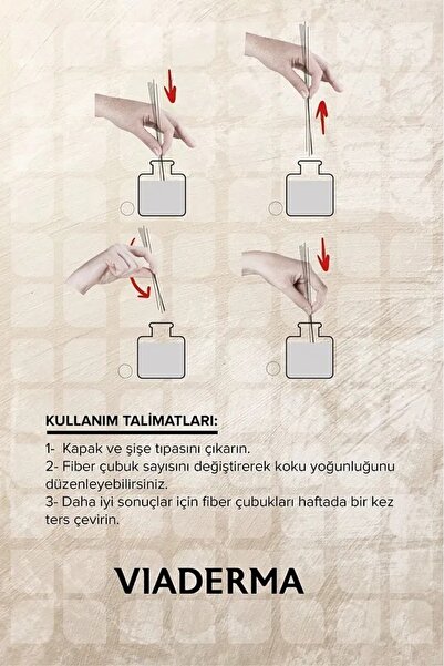 Viaderma Kare Şişe Okyanus Esintesi Bambu Çubuklu  Oda Kokusu 100 ml