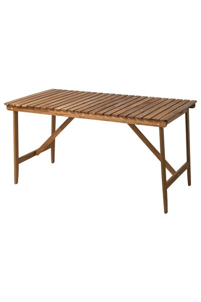 IKEA koyu kahve 143x75 cm yemek masası