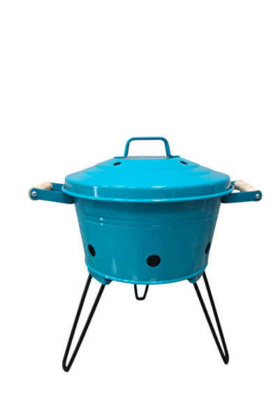 flamestove KATLANIR AYAKLI TURKUAZ EMAYE MANGAL