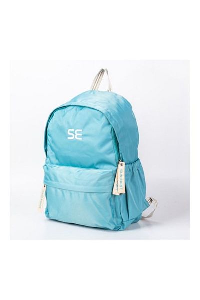 Generic Polyester School Backpack Sky Blue