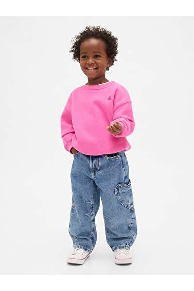 GAP Kız Bebek Koyu Mavi Horseshoe Jean Pantolon