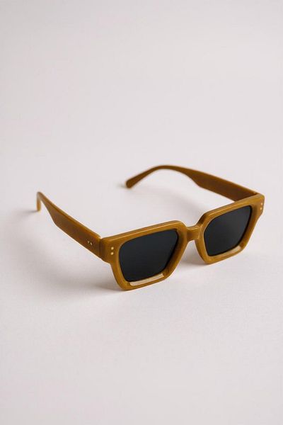 Eyesofia Di Carlo Cream Brown Square Unisex 2025 New Season Sunglasses