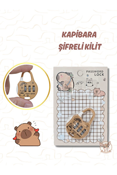 Ceylan Kırtasiye Kapibara Şifreli Kilit Capybara Password Lock (1 Adet)