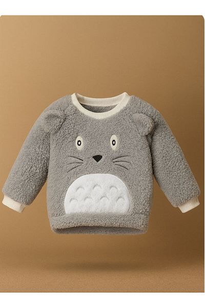 Mai Perla Totoro Embroidered Welsoft Plush 3-Piece Baby Set
