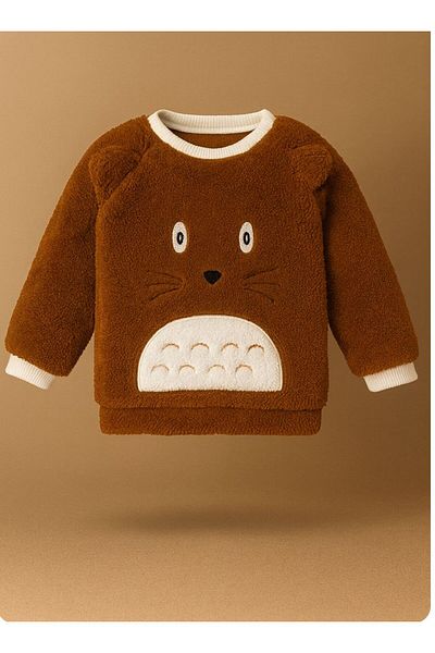 Mai Perla Totoro Embroidered Welsoft Plush 3-Piece Baby Set