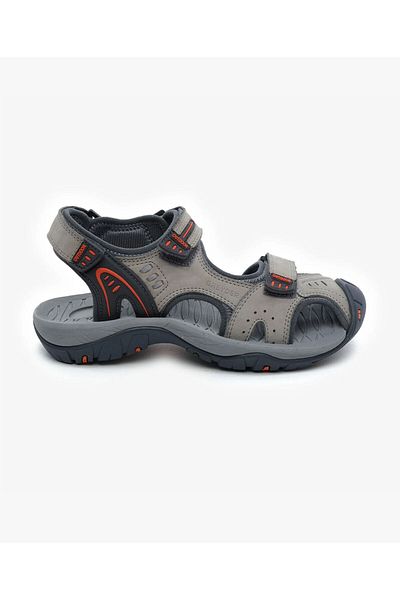 Greyder Sandale de damă din piele naturală gri deschis 5Y2CS30644