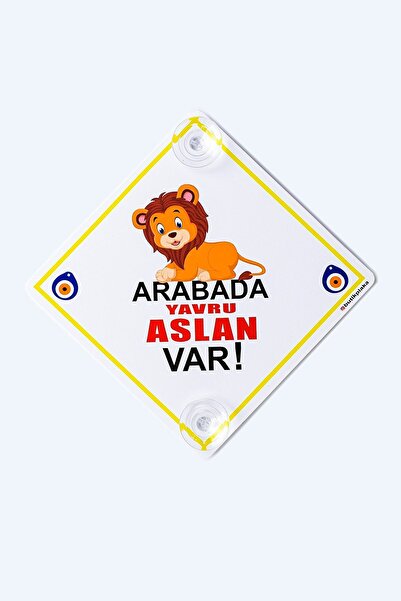 BUTİKPLAKA Akın Otomotiv/dikkat Arabada Bebek Var/pleksi Ikaz Levhası/minik A...