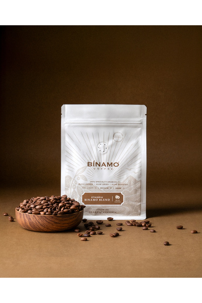 binamo coffee إثيوبيا بينامو مزيج حبوب القهوة (250 جرام)
